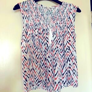 ❤️NWOT.  Ella Moss ladies abstract design, lightweight sleeveless blouse.